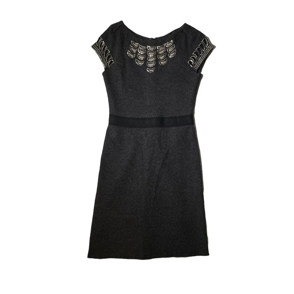 Women Tory Burch‎ 'Minnie' Embellished Wool Dress Size S